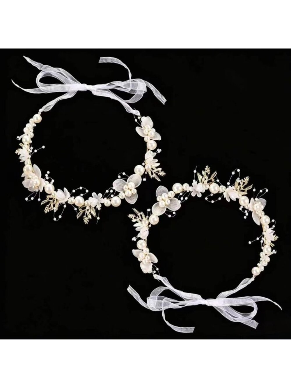 Women's Golden Leaves 1 Metal And Plastic Artificial Floral Pearl Alloy Headband